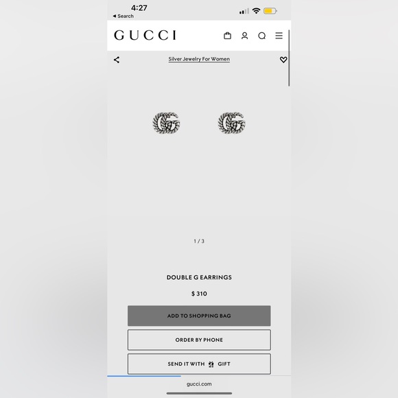 Gucci earrings!! Only worn 3 times, in excellent condition! - Picture 3 of 3